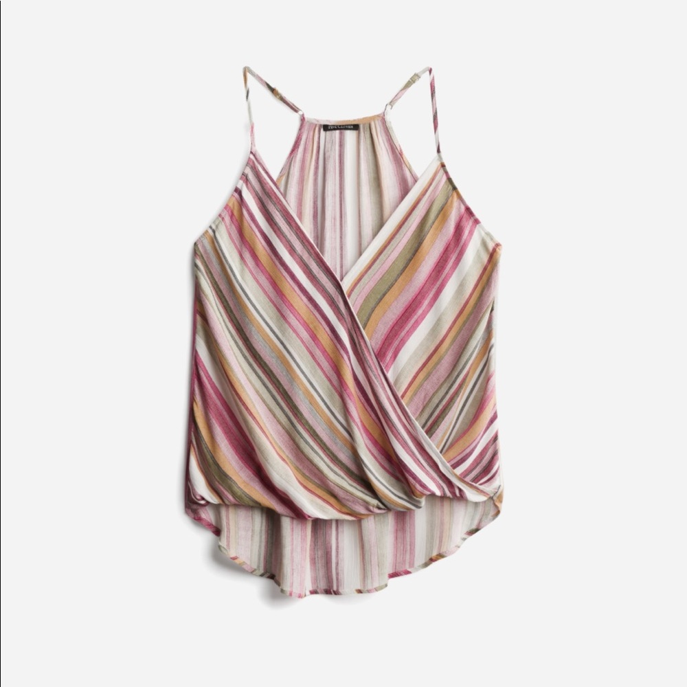 Katana Surplice Striped Top